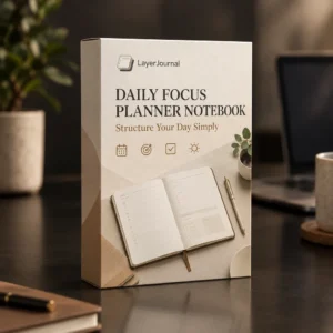 Daily Focus Planner Notebook