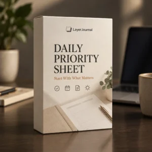 Daily Priority Sheet