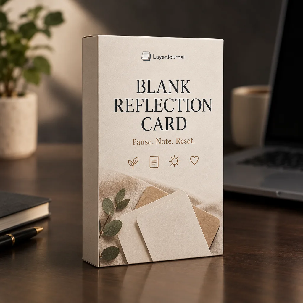Blank Reflection Card